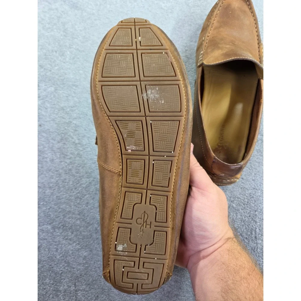 Cole Haan Brown Leather Driving Moccasins Loafers Men's Slip On Shoes